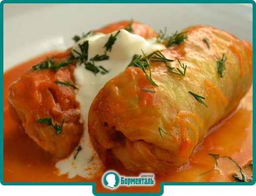 Диетическая карточка «Голубцы с мясом и сметаной» участников 3-го сезона специального проекта «Я худею!» телеканала НТВ Диетическая карточка «Голубцы с мясом и сметаной» участников 3-го сезона специального проекта «Я худею!» телеканала НТВ